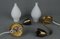 Danish Tulip Brass & Opaline Wall Lamps from Fog & Mørup, 1950s, Set of 2, Image 8