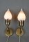 Danish Tulip Brass & Opaline Wall Lamps from Fog & Mørup, 1950s, Set of 2, Image 7