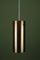 Copper & Teak Pendant Lamp by Uno & Östen Kristiansson for Luxus, Vittsjö, Sweden, 1960s, Image 9