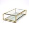 Bamboo Brass and Glass Coffee Table by Alberto Smania for Smania, 1970s, Image 1