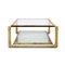 Bamboo Brass and Glass Coffee Table by Alberto Smania for Smania, 1970s, Image 4