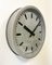 Grey Industrial Station Wall Clock from Nedklok, 1960 2