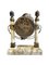 Late 19th Century Marble Clock with Silver Plating, Image 1