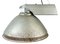 Industrial Factory Pendant Lamp with Frosted Glass Cover, 1970s 1