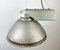 Industrial Factory Pendant Lamp with Frosted Glass Cover, 1970s 9