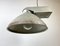 Industrial Factory Pendant Lamp with Frosted Glass Cover, 1970s 6