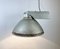 Industrial Factory Pendant Lamp with Frosted Glass Cover, 1970s 10