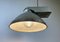 Industrial Factory Pendant Lamp with Frosted Glass Cover, 1970s 11