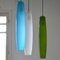 Lámparas colgantes altas de cristal de Murano de Alessandro Pianon para Vistosi, años 60. Juego de 3, Imagen 2