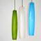 Tall Pendants in Murano Glass by Alessandro Pianon for Vistosi, 1960s, Set of 3 6