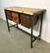 Industrial Worktable with Three Iron Drawers, 1960s 5