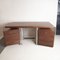 Schreibtisch aus Holz mit Metallgestell und handlichen Schubladen, 1960er 1