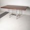 Wooden Desk with Metal Structure and Handable Drawers, 1960s 7