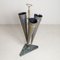 Worked Metal Stand Holder with Marble Base and Brass Structure, 1950s 1