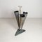 Worked Metal Stand Holder with Marble Base and Brass Structure, 1950s 5