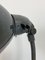 Lámpara de escritorio cuello de ganso industrial esmaltada en gris de Siemens, años 50, Imagen 9