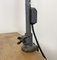 Lámpara de escritorio cuello de ganso industrial esmaltada en gris de Siemens, años 50, Imagen 6
