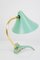 Turquoise Table Lamp with Copper Parts from Stilnovo, 1960s, Image 4