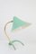 Turquoise Table Lamp with Copper Parts from Stilnovo, 1960s 7