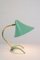 Turquoise Table Lamp with Copper Parts from Stilnovo, 1960s, Image 2