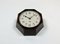Horloge Murale Industrielle en Bakélite Marron de Smith Electric, 1950s 6