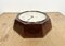 Horloge Murale Industrielle en Bakélite Marron de Smith Electric, 1950s 11