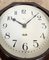 Reloj de pared industrial de baquelita marrón de Smith Electric, años 50, Imagen 10