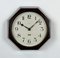 Industrial Bakelite Brown Wall Clock from Smith Electric, 1950s, Image 7