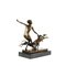 Josef Lorenzl, Art Deco Female Nude with Dogs, 1920s, Bronze on Marble Base 4