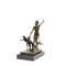 Josef Lorenzl, Art Déco desnudo con perros, años 20, bronce sobre base de mármol, Imagen 6
