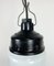 Industrial Bakelite Pendant Light with Milk Glass, 1970s 3