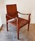 Vintage Safari Chair in Cognac Leather 1