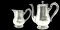Polnische Vasen aus Milchglas und Kristallglas, 1920er, 2er Set 1