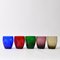 Vintage Multi Colour Tumblers from Boussu, 1960s, Set of 5 1