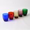 Verres Multicolores Vintage de Boussu, 1960s, Set de 5 5