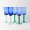 Vintage Scandinavian Wine Glasses in Blue and Green, 1980s, Set of 5, Image 7