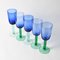 Vintage Scandinavian Wine Glasses in Blue and Green, 1980s, Set of 5 4