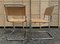Sillas de comedor Cantilever B33 tubulares de cromo con asientos de cuero de Marcel Breuer para Thonet. Juego de 2, Imagen 3
