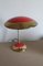Lámpara de escritorio Mid-Century roja, años 60, Imagen 5