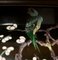 Grande Lampe en Porcelaine avec Motif Fleurs, Oiseaux et Cerisier du Japon, 19ème Siècle 7