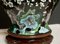 Grande Lampe en Porcelaine avec Motif Fleurs, Oiseaux et Cerisier du Japon, 19ème Siècle 3