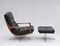 Leather Armchair with Ottoman by Eugen Schmidt, 1960s, Set of 2 2