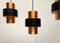 Mid-Century Triple Copper Pendant, 1960s, Image 4