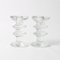 Model Festivo Glass Candleholders by Timo Sarpaneva for Iittala, 1970s, Set of 2 2
