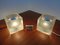 Glass Cube Table Lamps from Peill & Putzler, 1970s, Set of 2 13