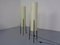 Tripod Glass Fiber & Steel Rocket Floor Lamps, 1960s, Set of 2 4