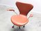 3217 Swivel Armchair in Cognac Leather by Arne Jacobsen for Fritz Hansen, 1955, Image 11