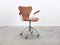 3217 Swivel Armchair in Cognac Leather by Arne Jacobsen for Fritz Hansen, 1955, Image 2