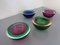 Sommerso Murano Glass Bowls by Flavio Poli, 1960s, Set of 4 3