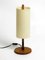Lampada da tavolo grande minimalista in teak con paralume Lunopal di Domus, anni '80, Immagine 16